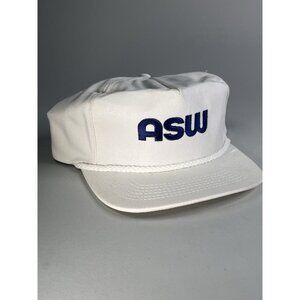 Vintage ASW Advertising Trucker Snapback Graffiti Brand Baseball Hat, USA